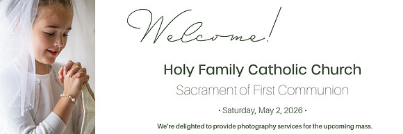 First Communion Header